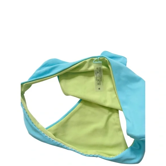 Blue and Green Bikini Set - Picture 3 of 4